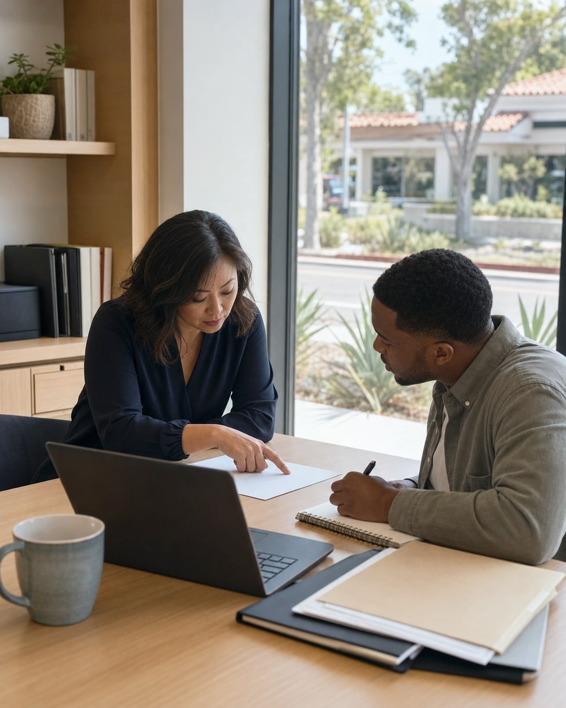 A California brokerage leader and advisor organizing priorities together