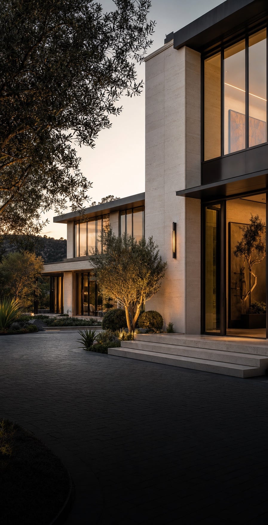 Newly completed contemporary residence